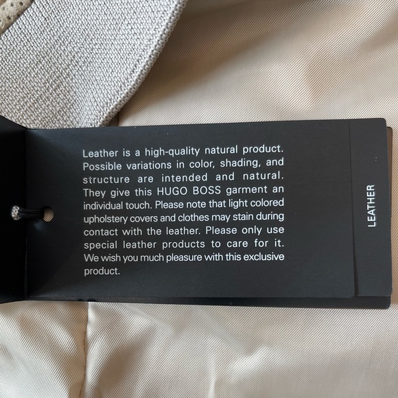 NEW Hugo Boss Mens Suede Leather Bomber Jacket - Picture 9 of 14